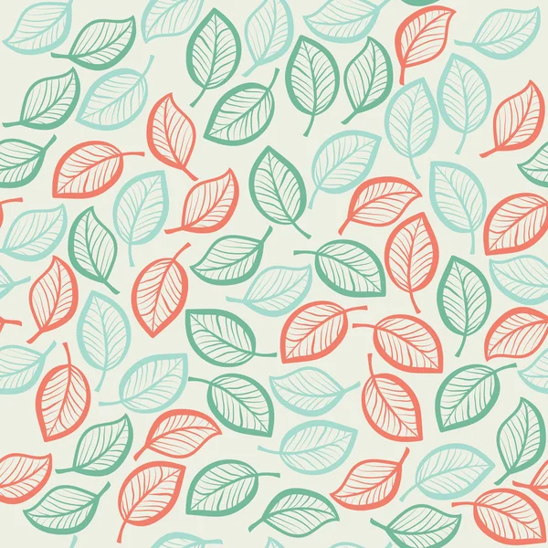 Seamless background from leaves — Stock Vector