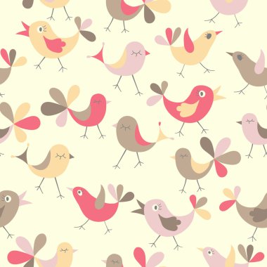 Şirin sorunsuz kuşlar