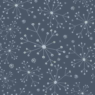 kar taneleri ile desen