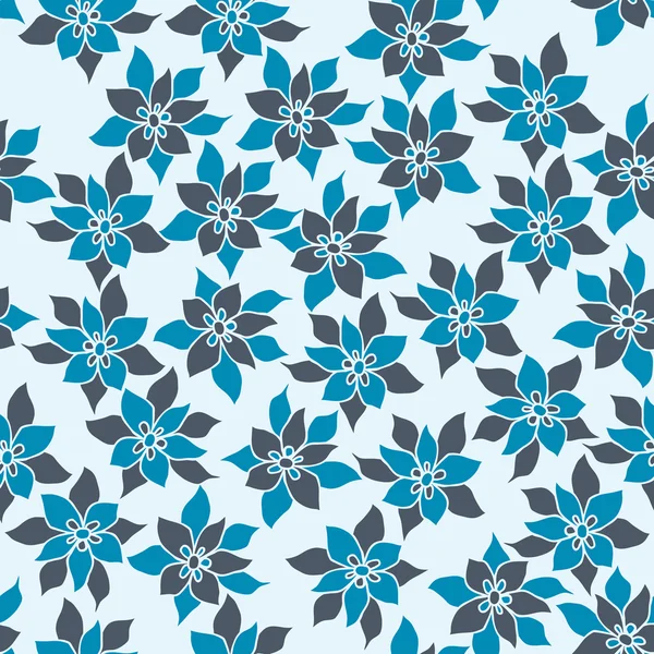 Seamless flowers pattern — Stock Vector