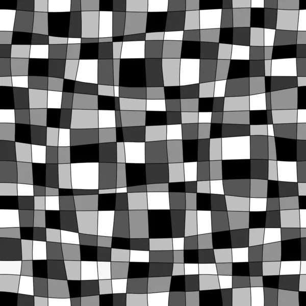 Black and white abstract seamless pattern — Stock Vector