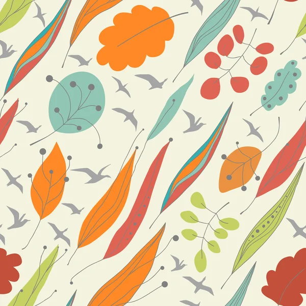 Autumn seamless pattern — Stock Vector