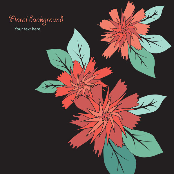 Cute floral background