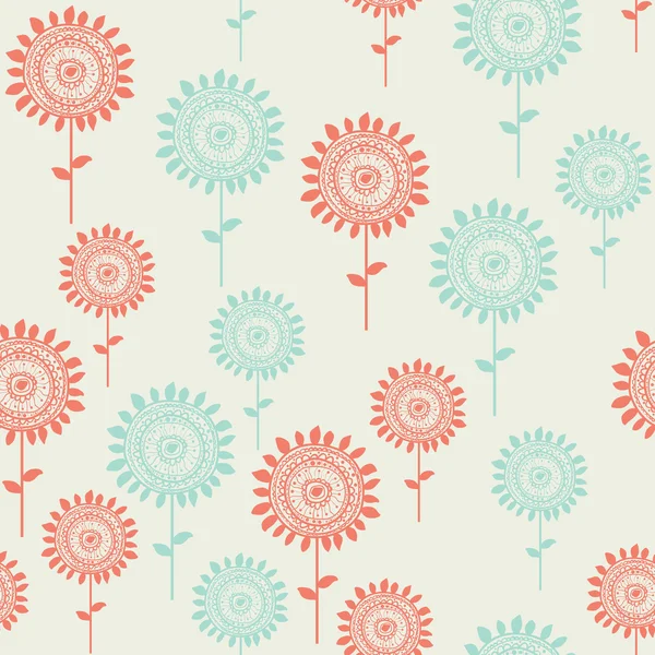 Seamless floral pattern — Stock Vector