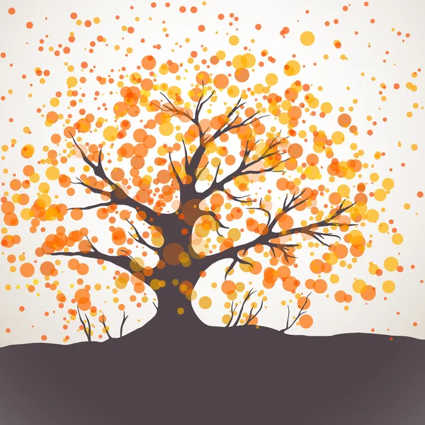 Autumn tree — Stock Vector