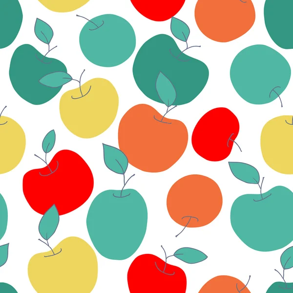 Äpplen bakgrund — Stock vektor