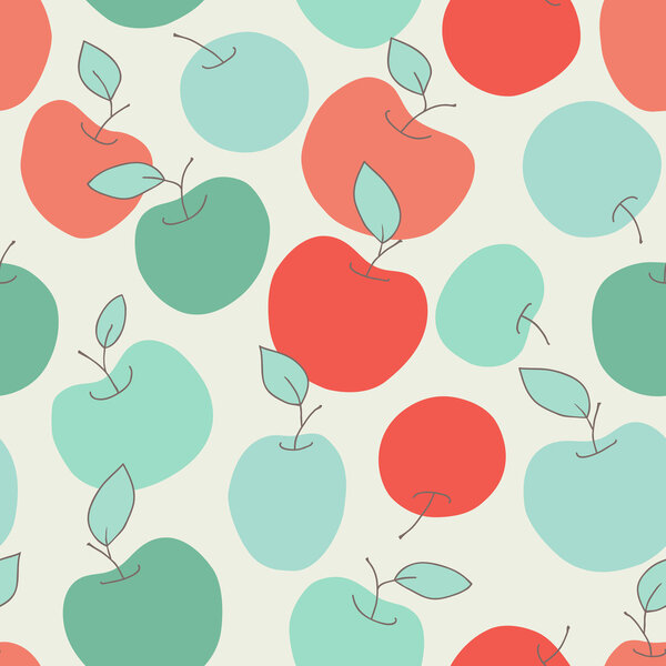 Шаблон с яблоками
