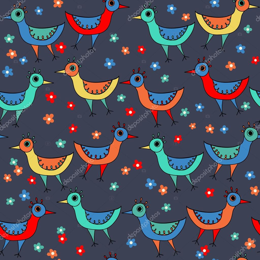 Birds pattern Stock Illustration by ©lena_laska #59566219