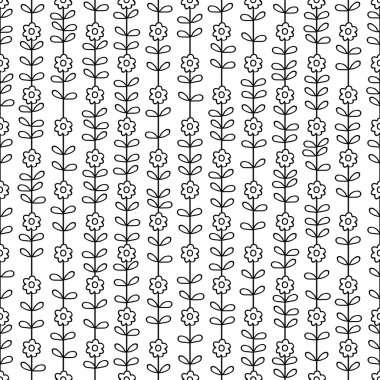 çizgili çiçek desenli