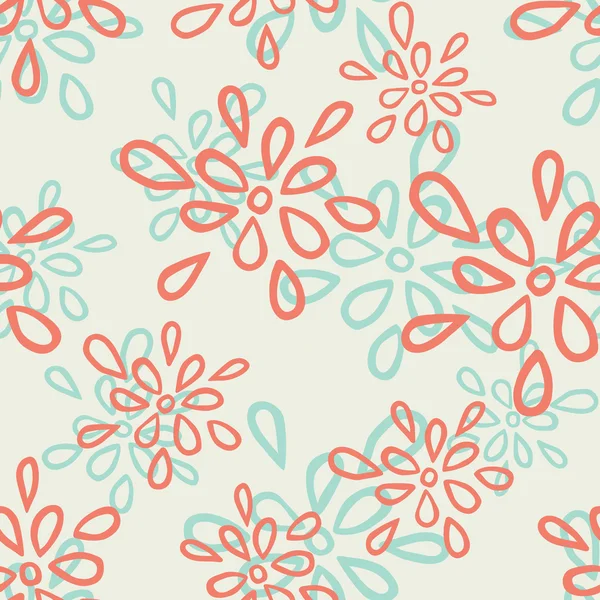 Patrón floral — Vector de stock