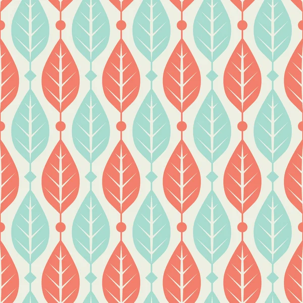 Seamless leaves pattern — Stock Vector