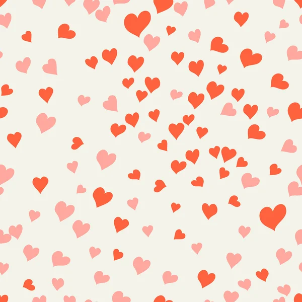 Cute seamless pattern with hearts — Stock Vector