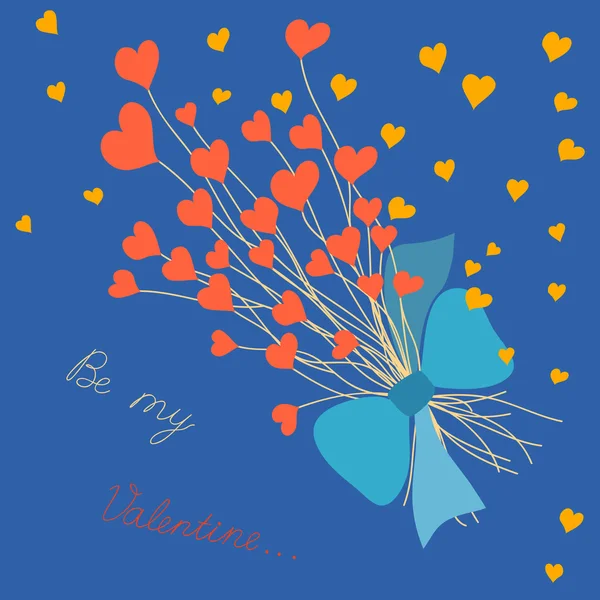 Carte mignonne Saint-Valentin — Image vectorielle