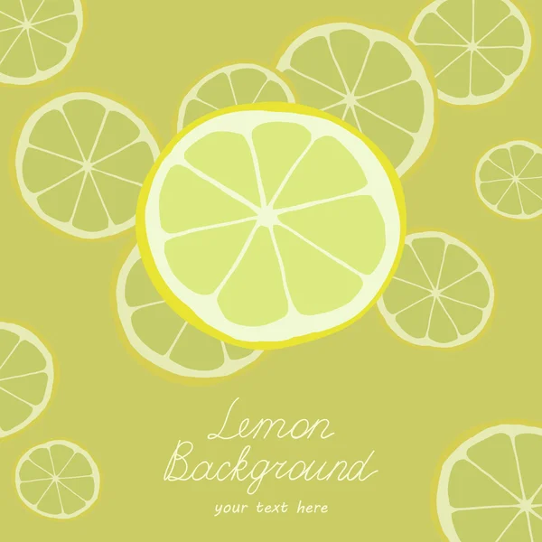 Fondo amarillo limón — Vector de stock