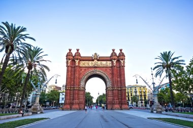 Triumph arch, arc de triomf Barcelona, İspanya 