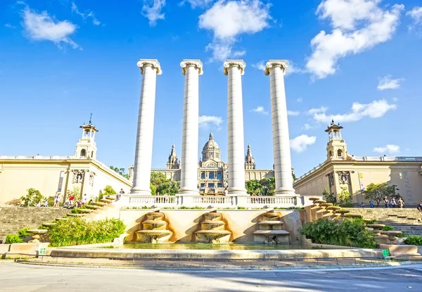 The Museu Nacional d 'Art de Catalunya (Английский: "National Art Mu — стоковое фото