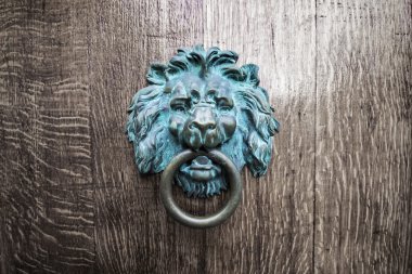 Aslan kafalı doorknocker
