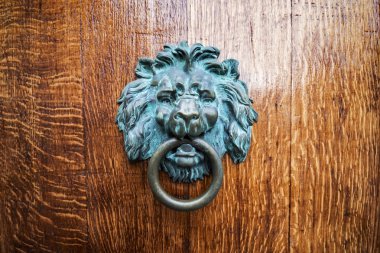 Aslan kafalı doorknocker