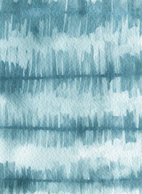 Suluboya lacivert kravat boyası arka planda etki yapar. Davetiye, tebrik kartı, blog geçmişi ve diğer şeyler için el çizimi okyanus dokusu.