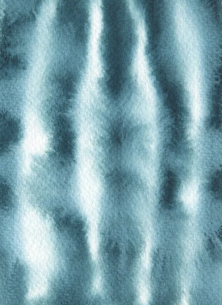 水彩ネイビーブルータイ染料効果の背景 招待状 グリーティングカード ブログの背景などのための手書きの抽象的な海のテクスチャ — ストック写真