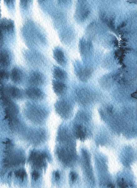 Aquarela Azul Marinho Tie Efeito Tintura Fundos Textura Oceânica Abstrata Imagem De Stock