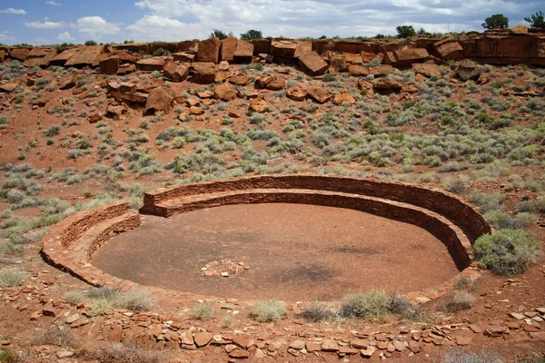 Antigo Wupatki Ballcourt — Fotografia de Stock