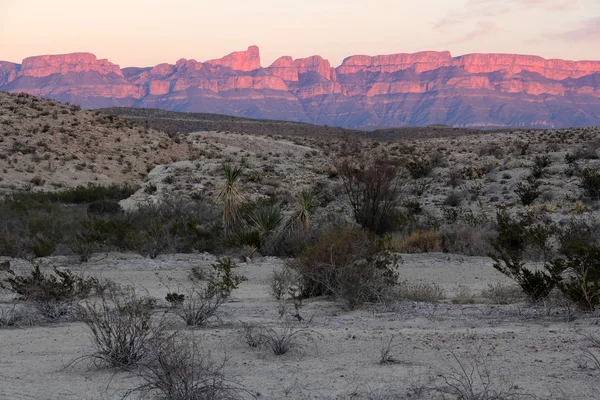 Sierra del Carmen bei Sonnenuntergang — Stockfoto