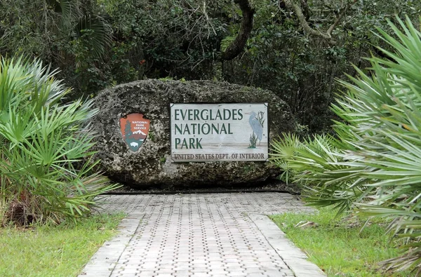 Entrada al Parque Nacional Everglades — Foto de Stock