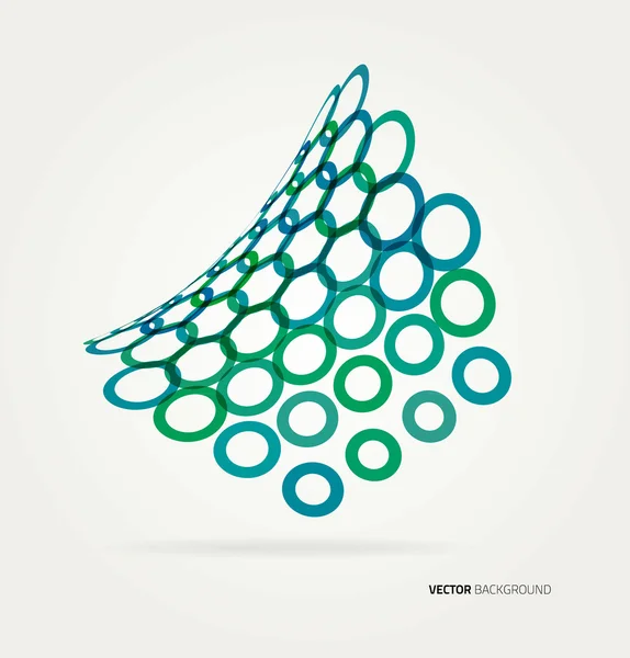 Abstracte Golf Vector cirkels sjabloon. — Stockvector