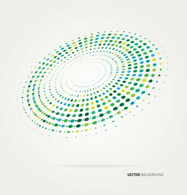 Vektör yarım ton noktaları.