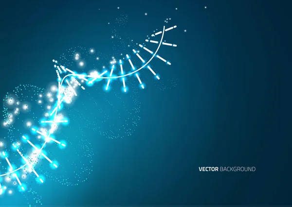 Фон структури молекули ДНК . — стоковий вектор