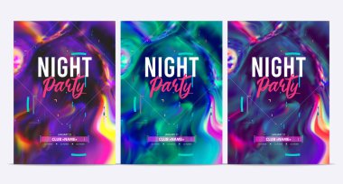 Dans partisi poster arka plan şablonu. Ağ