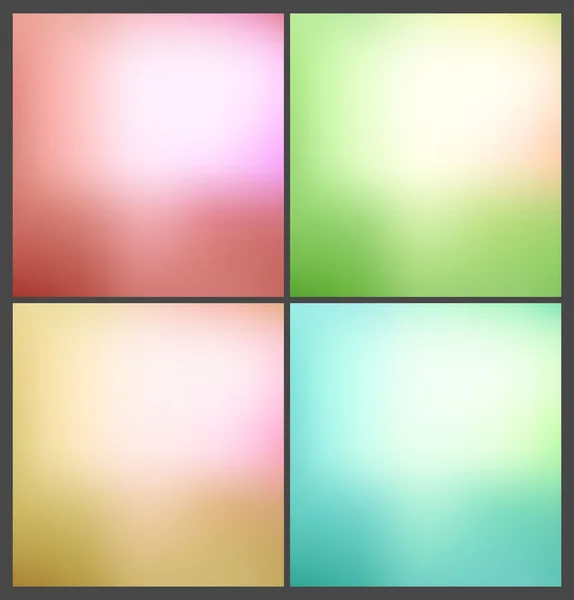 Collection milieux colorés lisses — Image vectorielle