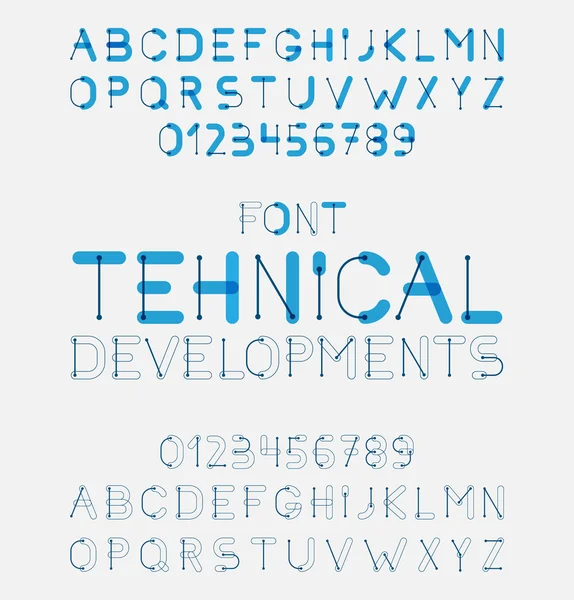 Design lettere alfabeto vettoriale . — Vettoriale Stock