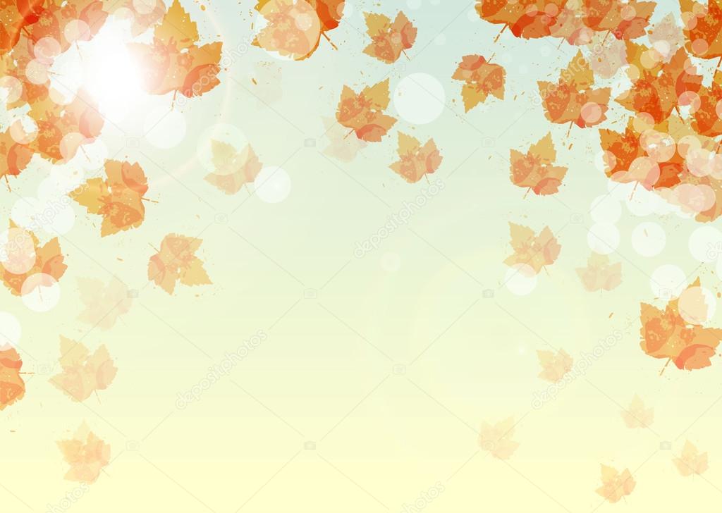 Abstract background of colorful autumn leaves
