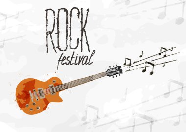 Yaratıcı soyut poster rock Festivali
