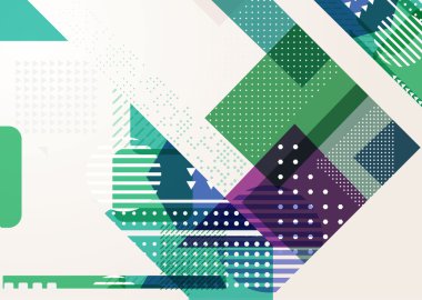 Soyut üçgen broşür ve ilan tasarlamak vektör