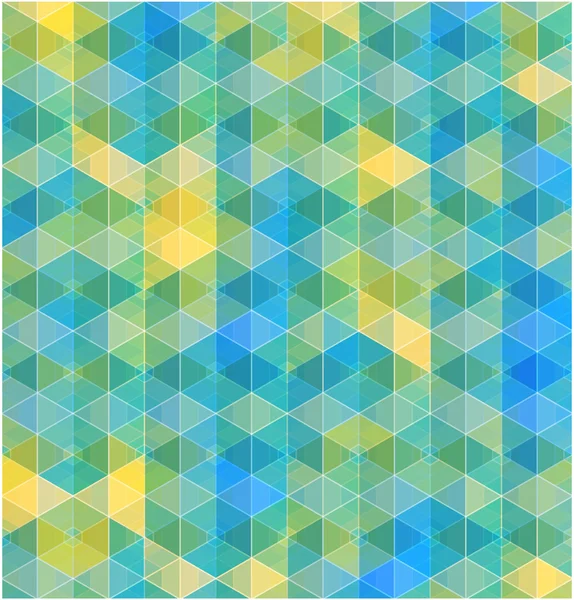 Retro geometric hexagon seamless pattern — Stock Vector