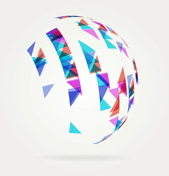 Abstracte Globe ontwerp achtergrond — Stockvector