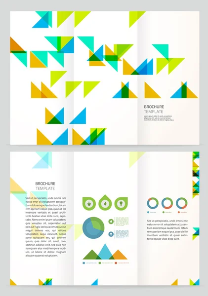 Abstracte Golf Vector Brochure sjabloon. — Stockvector