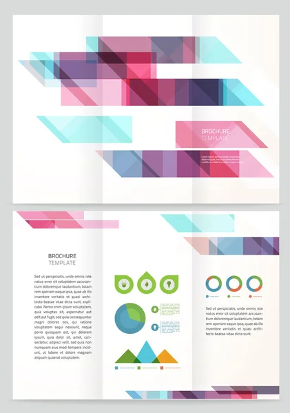 Diseño de plantilla de folleto vectorial — Archivo Imágenes Vectoriales