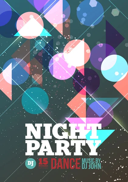 Noc party wektor — Wektor stockowy