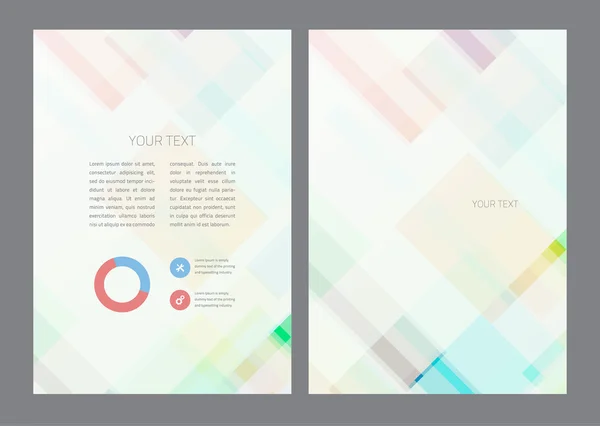 Abstract vector modern flyer brochure design — Stock Vector