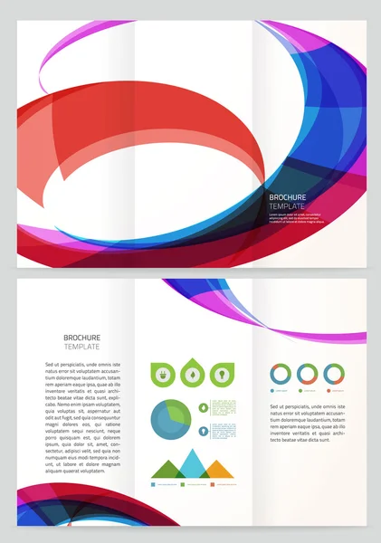 Abstracte Golf Vector Brochure sjabloon. — Stockvector