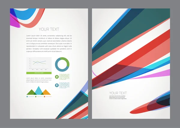 Vector Business Flyer Magazine Capa —  Vetores de Stock