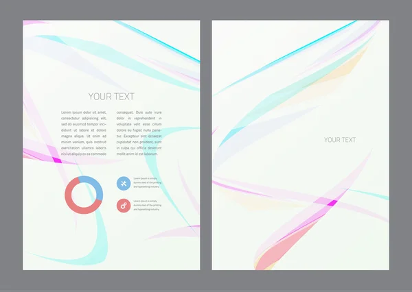 Flyer design template — Stock Vector