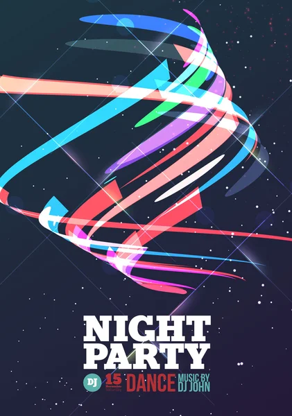 Fiesta nocturna Vector — Vector de stock