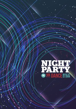 gece parti vektör