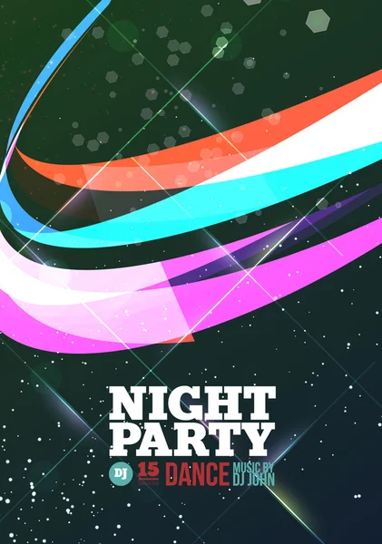 Night party Vector — Stock Vector