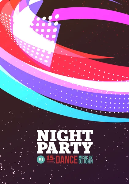 Fiesta nocturna Vector — Vector de stock